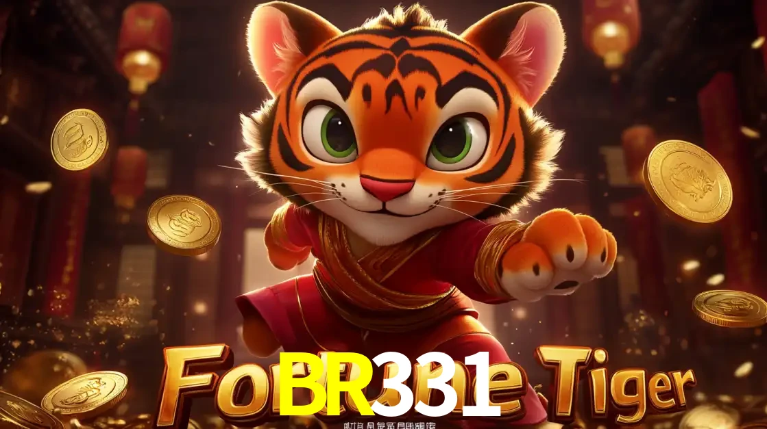 O carismático mascote do jogo de slot Fortune Tiger, um tigre fofo em pose de artes marciais, pronto para trazer sorte e multiplicadores de ganhos no cassino online BR331.